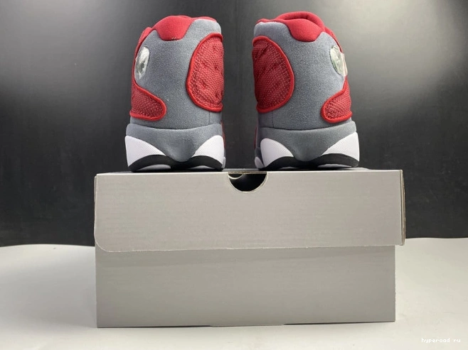 13 Gym 414571-600 Flint Jordan Grey Retro Air Red 0530